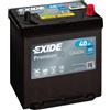 EXIDE Batteria 40, Ah 350, A/EN EA406 L 187mm B 127mm H 220mm Compatibilità con TOYOTA Yaris Hatchback P13, HONDA CIVIC VIII Hatchback FN, FK