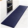 HappyTrends - Tappeto da cucina anti-fatica, 43,9 x 152,4 cm, antiscivolo, impermeabile, ergonomico, comodo tappetino per cucina, pavimento, casa, ufficio, lavanderia, blu