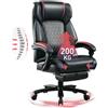 BRTHORY Sedia da Ufficio Esecutiva 200 kg con Supporto Lombare, Schienale Alto, Imbottitura Spessa, Robusta Base in Metallo, Ruote Silenziose, Sedia da Scrivania Ergonomica