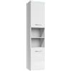 Badplaats B.V. Mobiletto del Bagno Paso 35 x 35 x 160 cm Bianco Lucido - Mobiletto armadietto per Il Bagno, Armadio mobili Cabinet Laterale