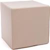 Ecopuf | Pouf Poggiapiedi Quadrato | Ottomana Cubo 40x40x40 Cm | Poggiapiedi Divano completamente sfoderabile Resistente e Antistrappo | Comodo Sgabello in Ecopelle