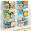 PUERSI Set da 6 Libreria da Parete Bambini in Metallo, Mensole Libreria
