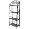 Vacchetti Giuseppe Vacchetti Scaffale in metallo Jessica nero a 4 piani cm59x29h158