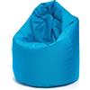 Ecopuf - Poltrona pouf Sako - Pouf per la cameretta dei bambini - Borsa in tessuto robusto - Sedia da salotto - Arredamento - Poltrona L - 70x110cm - Azzurro Nc6