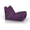 Ecopuf - Pouf Poltrona a Sacco da Esterno Chaise Longue - Puffo per Sedersi con Tasca Portaoggetti e Maniglia - Puff in Tessuto Impermeabile - Poltrona Relax - Arredamento Casa - Viola Nc5