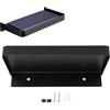 Beufee Mensole da parete sospese, mensola per telefono da bagno Porta cellulare per toilette Vassoio da bagno in acciaio inossidabile montato a parete 185x90mm (Nero)