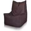 Ecopuf Solid Puff Poltrona Sacco - Pouf Poltrona da Interno e Esterno - Pouf A Sacco Antistrappo Antimacchia - Poltrona Pouf Imbottitura Polistirolo - Pouf Poltrona A Sacco Spalliera Alta Dim 75X75Cm