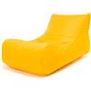 Ecopuf - Master Polyester Divano Pouf da esterno Chaise Longue - Pouf Poltrona con custodia e maniglia - Poltrona Relax da salotto - 115x65x60cm, Giallo Nc4