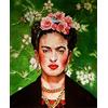 Munxag Dipingere Con I Numeri Kit Per Adulti E Bambini Pittura A Olio Fai-Da-Te Digitale Frida Kahlo Autoritratto Canvas Wall Art Decorazione Domestica