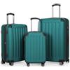 Hauptstadtkoffer - SPREE - Set di 3 valigie, Valigie rigide, Trolley con 4 doppie ruote, Bagaglio da viaggio opaco, Set da viaggio, TSA, (S, M e L), AquaVerde