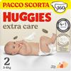 HUGGIES - Pannolini Extra Care Taglia 2 (3-6 Kg) - Pacco Scorta da 160 Pezzi