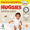 HUGGIES - Pannolini Extra Care Taglia 4 (8-16 Kg) Pacco Scorta da 66 Pezzi