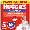 HUGGIES - Pannolini Little Movers Mutandina Taglia 5 (12-17 Kg) Pacco Scorta da 68 Pezzi