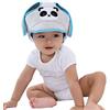 AOOPOO Bambino Cappello di Sicurezza, Infantile Cappuccio di Protezione di Sicurezza Primi Passi Caschetto Regolabile Elmetto Casco Protettivo per Bambini Che Corrono, Camminano (Grigio)