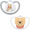 NUK Ciuccio Space | 6-18 mesi | Succhietti con extra ventilazione | Silicone senza BPA | Disney Winnie the Pooh | 2 pezzi
