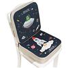 Lelesta Cuscino per Sedia da Pranzo per Bambini 2 Pezzi Cuscino per Sedia Rialzato per Bambini Regolabile Seggiolone Cuscino di Rialzo Cuscino per Sedia, 39 * 39 * 10 cm+39 * 39 * 5 cm (UFO)