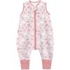 Teechodina Sacco nanna con piedi, 1,5 Tog, 100% cotone, per bambini, tutto l'anno, con gambe, per ragazzi e ragazze