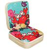 Lelesta Cuscino per Sedia da Pranzo per Bambini 2 Pezzi Cuscino per Sedia Rialzato per Bambini Regolabile Seggiolone Cuscino di Rialzo Cuscino per Sedia, 39 * 39 * 10 cm+39 * 39 * 5 cm (Granchio)