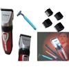 TrAdE Shop Traesio Trade Shop - Taglia Capelli Ricaricabile Rasoio Regola Barba Senza Fili Lama Acciaio Sn6011