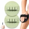 Gienslru Guanto esfoliante delicato per il bagno, spazzola in gomma morbida per doccia, spazzola in silicone con fascia per dita (ideale per la schiena) adatta a tutti i tipi di pelle (2pcsGreen)