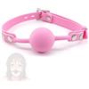 CSCLI Pallina in silicone rosa regolabile, oggetti di scena per giochi di ruolo per feste