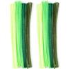 Vaessen Creative 1601-006 Detergenti per Tubi per Artigianato, Fibra Sintetica, Verde, 30 x 0.8 x 0.1 cm (Confezione da 2)
