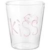 KASANOVA Bicchiere Acqua con Scritta Kiss Acqua,Tavola