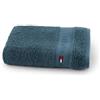 Tommy Hilfiger - Telo da bagno, petrolio, spugna boucle, 520 g/m², 100% cotone pettinato, passamaneria jacquard e ricami, morbido e assorbente, 100x150 cm