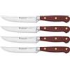 WÜSTHOF Classic Set di 4 coltelli da bistecca 12 cm, Tasty Sumac (rosso scuro)