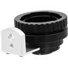 Generico Anello adattatore B4-PQ, compatibile con Pentax, Q10 Q7 Q-S1 | Per obiettivo attacco B4 2/3, ottone e alluminio, messa a fuoco manuale, nero