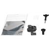 Generic Supporto universale per parabrezza per moto, con cuscinetto in silicone spesso 1 cm e supporto per fotocamera in alluminio con design anti-shake