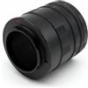 Generico Tubo di prolunga macro, compatibile con Canon, EOS EF | Set 9mm 16mm 30mm, messa a fuoco manuale, metallo, nero, per ingrandimento obiettivo(PK)