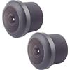 Janasiba 2 X Tecnologia 1/3 1,8 mm 170 gradi grandangolo nero CCTV obiettivo per fotocamera Ccd Security Box