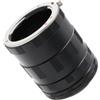 Generico Tubo di prolunga macro, compatibile con Canon, EOS EF | Set 9mm 16mm 30mm, messa a fuoco manuale, metallo, nero, per ingrandimento obiettivo(FX for Fuji)