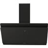 Candy CDG9CBP8B, cappa decorativa da 90 cm, 4 livelli di potenza, 611 M3/h, controllo touch, filtri in alluminio antigrasso e filtri a carbone inclusi, illuminazione LED, 62 dB, nero