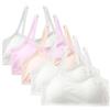 AOOPOO 5 Pack Reggiseno per Ragazze, Reggiseno Sportivo Imbottito per Adolescenti, Primo Reggiseno in Cotone Morbido, Reggiseno da Allenamento per Bambini con Imbottitura per età 8-16 Anni