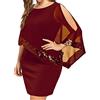 LOIJMK Vestito da donna elegante, abito da donna irregolare Funky, abito da sera da donna, oversize, abito da festa, abito sottile da donna