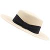 TEHAUX Cappello da Sole in Paglia Nero con Ampia Falda e Protezione Uv, Design Semplice ed Elegante, per Uso Quotidiano e Pesca Nelle Stagioni Calde
