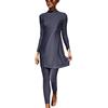 keephen Costume da Bagno Donna Musulmano Medio Oriente Modesto Arabo Islamico Burkini Costume da Bagno Beachwear 2 Pezzi