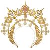 BLESSUME Mary Halo Corona Fascia Dea Oro Donne Costume Copricapo (Oro 3)
