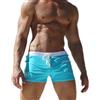 JOCKMAIL Costume da bagno da uomo stretto con tasche, pantaloncini da bagno stretti, traspiranti, ad asciugatura rapida, Azzurro cielo1, L