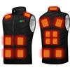 KHIRVWL 2024 Gilet Riscaldante per Abbigliamento in Cotone Riscaldato a 15 Zone a Quattro Controlli Da Uomo Gilet con Apertura Con Cerniera Ricarica USB Gilet Colletto Alla Coreana