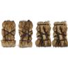 NICEYEA Protezione per gambe e braccia, in pelliccia sintetica viching, unisex, adatta per Halloween, cosplay e feste medievali