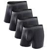 DAVID ARCHY Boxer Uomo in bambù Ultra Morbido, Mutande Boxer Bamboo Comodi, Intimo Maschile ，Traspiranti, 4 Paia