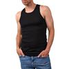 Basic Treasure Pacco da 5 Canottiere Uomo 100% Cotone, Canotta Smanicata | Costina Fine e Traspirante, Scollo Rotondo, Taglio Lungo che Non Risale, Estive, Bianche Nere o Grigie, Taglie M-3XL