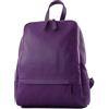 modamoda de T138 - Zaino borsa a mano da donna in pelle handmade in Italy, Lilla, M
