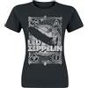 Led Zeppelin Donna LZTS17LB02 T-Shirt, Black, Medium