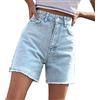 LOIJMK Jeans Pantaloncini da donna: pantaloni corti da donna, eleganti, Funky, pantaloni corti da donna, sportivi, alla moda, pantaloni corti, estivi, a vita alta, per lo sport, da donna, Blu, s