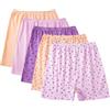 AOOPOO 5 Pezzi Mutande per Signore Anziane, Slip A Vita Alta in 100% Cotone, Mutandine Larghe Oversize, Biancheria Intima Morbida Traspirante e Confortevole per Donne di Mezza età e Anziane, S-3XL