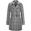 Wantdo Cappotto Donna Invernale Antivento Doppiopetto con Cintura | Antivento, Caldo, Giacca Caban con Spalline, Cintura Rimovibile, Misto Lana, Slim Fit, Primavera & Inverno, Ogni Giorno